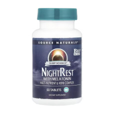 Sleep Science® NightRest™ with Melatonin - 50 tabs