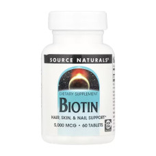 Biotin 5000mcg - 60 tabs