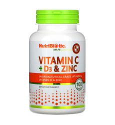 Vitamin C+D3 & Zinc - 100 caps