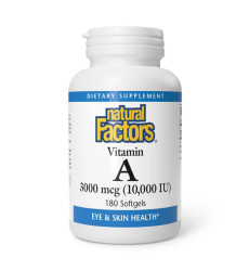 Vitamin A 3000mcg 10000IU - 180 softgels