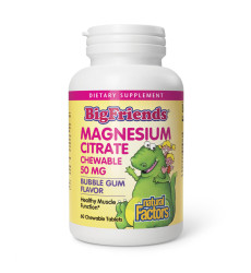 Magnesium Citrate 50mg - 60 tabs Bubble Gum