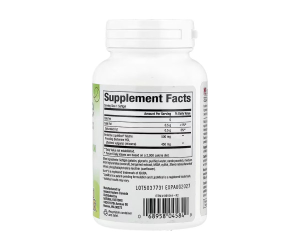 Berberine LipoMicel Matrix - 60 softgels