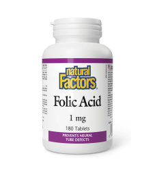 Folic Acid 1mg - 180 caps