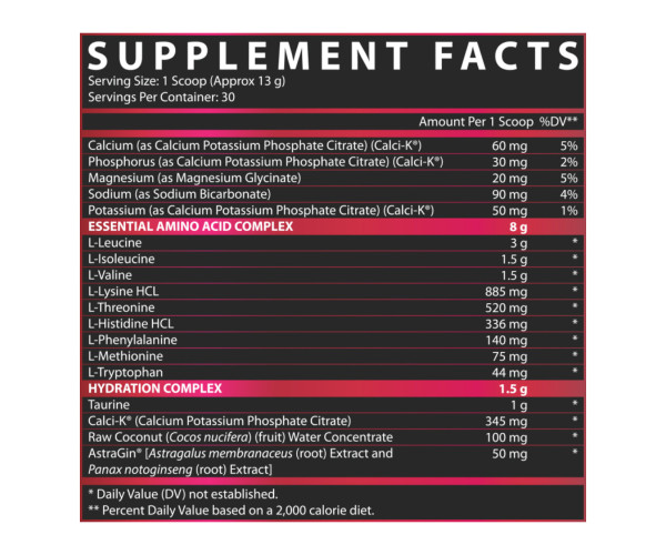 EAA Hydration - 30srv Fruit Punch