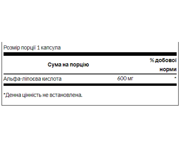 Alpha Lipoic Acide 600mg - 60cap