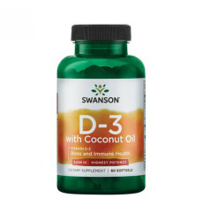 D3 with Coconut oil 5000iu - 60 softgels