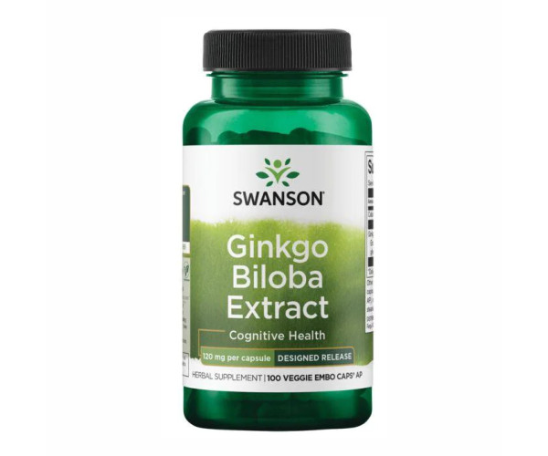 Ginkgo Biloba Extract 120 mg - 100 veg caps