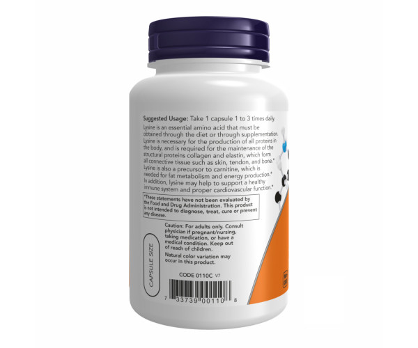 Lysine 500mg - 100 vcaps
