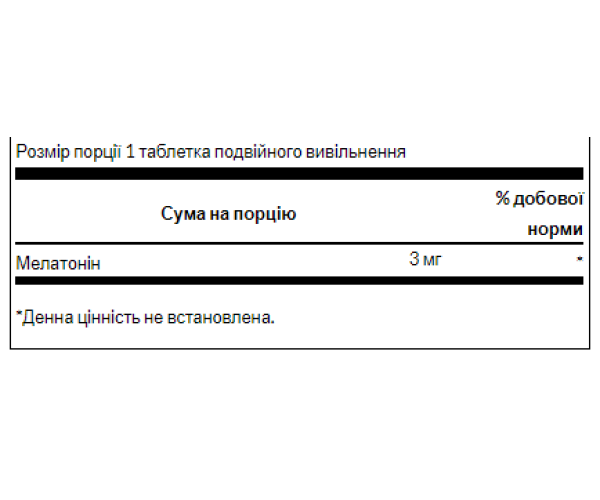 Melatonin-Dual-Release 3mg - 60tabs