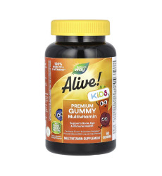 Alive! Premium Children's Gummy Multivitamin - 90 gummies Cherry, Orange Grape