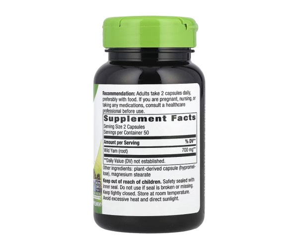 Wild Yam - 100 vcaps