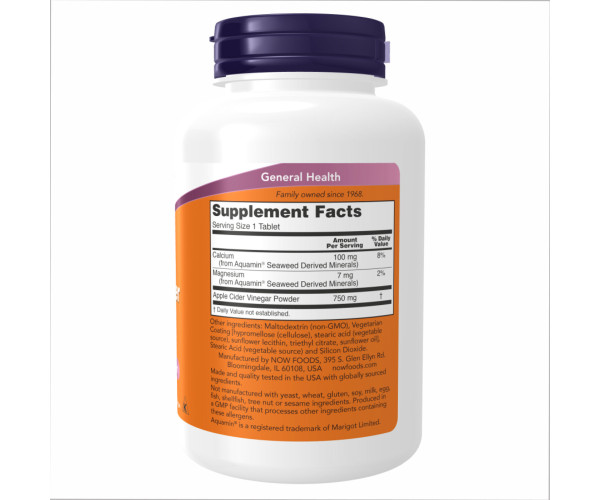 Apple Cider Vinegar 750 mg - 180 tabs