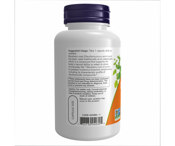 Eleuthero 500mg - 250 vcaps