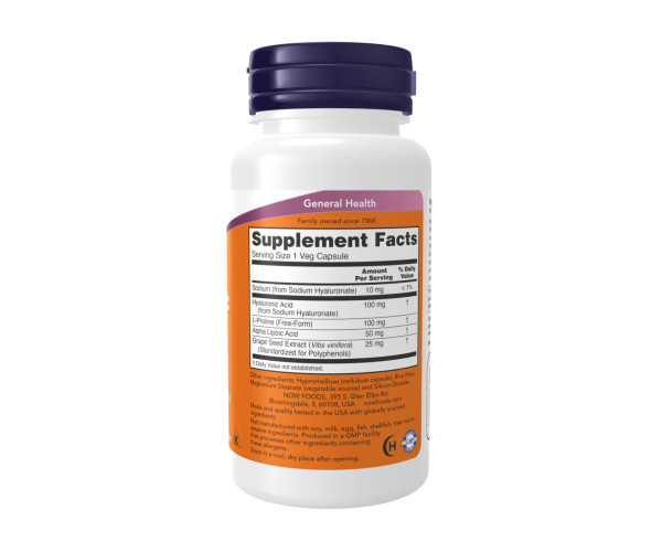 Hyaluronic Acid Double Strength 100 mg - 120 vcaps