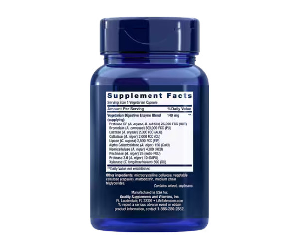 Enhanced Super Digestive Enzymes - 60 veg caps