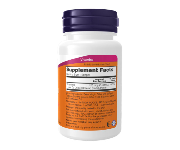 VIT D-3 5000 IU - 30 sgels