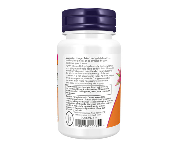 VIT D-3 5000 IU - 30 sgels