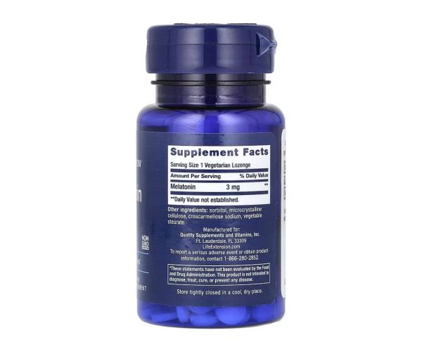 Melatonin 3mg - 60 vegetarian lozenges