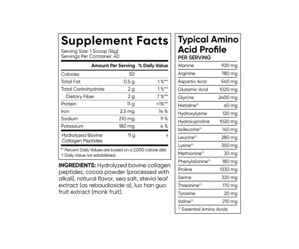 Collagen Peptides - 640g Dark Chocolate