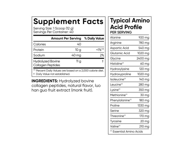 Collagen Peptides - 480g Vanilla Bean