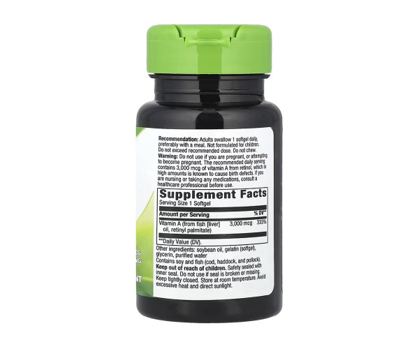 Vitamin A - 100 softgels