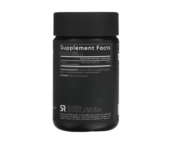 Vitamin D3 10000IU - 120 softgels