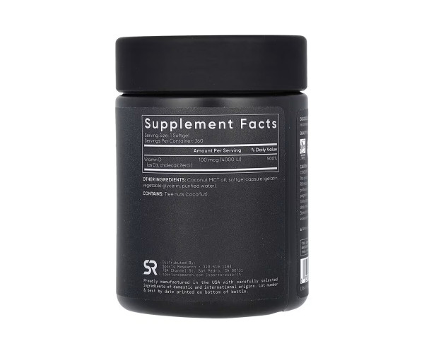 Vitamin D3 4000IU - 360 softgels