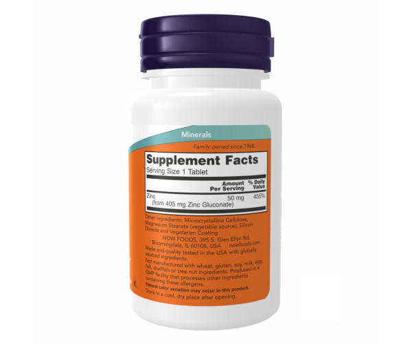 Zinc Gluconate 50 mg - 100 tabs