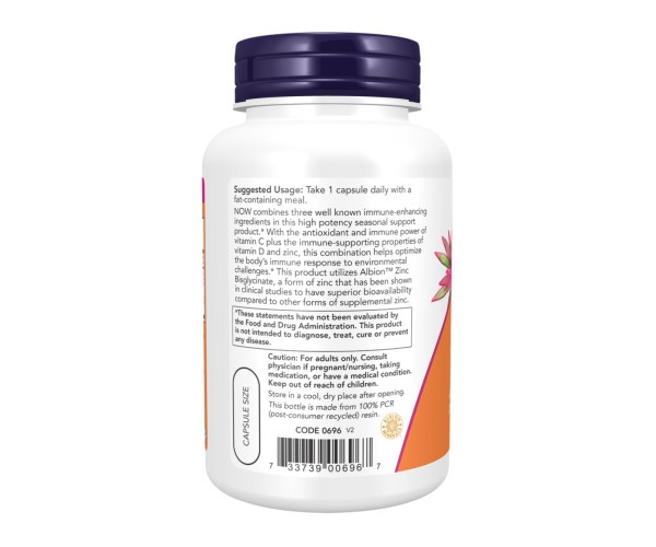 C-1000 Zinc & D-3 - 100 vcaps