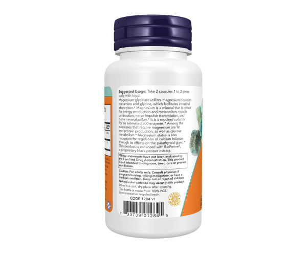 Magnesium Glycinate with BioPerine - 60 vcaps