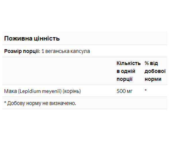 Maca 500mg - 100vcaps