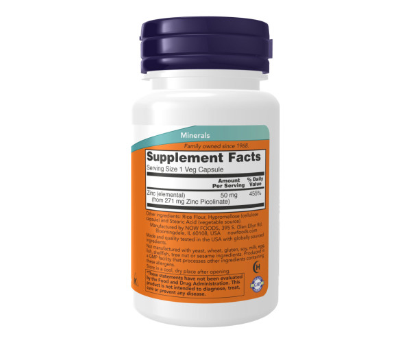 Zinc Picolinate 50mg - 120 vcaps