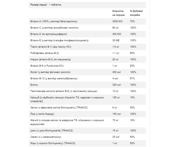 Daily Vits - 100tabs