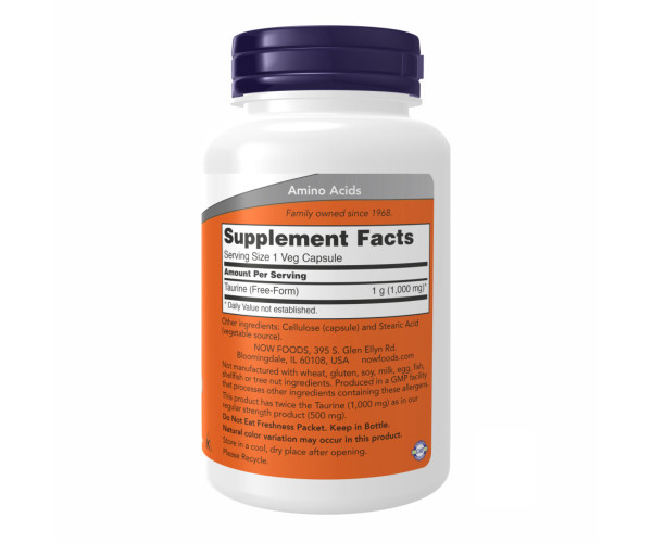 Taurine 1000mg - 100 vcaps