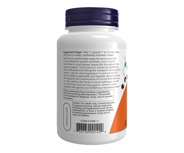 Taurine 1000mg - 100 vcaps