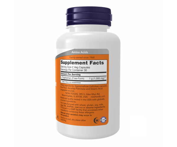 L-Tryptophan 500mg - 60 vcaps