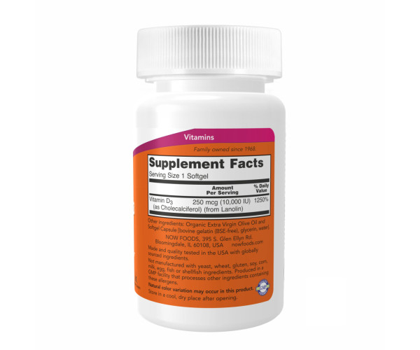 VIT D-3 10,000 IU - 120 sgels