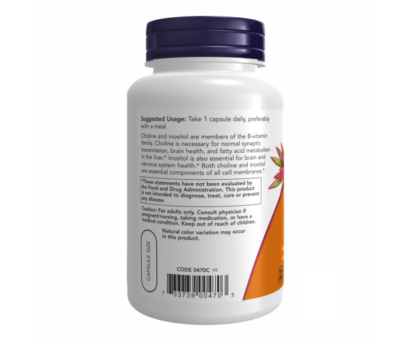 Choline & Inositol 250/250mg - 100 vcaps