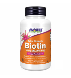 BIOTIN 10mg (10,000mcg) - 120 vcaps