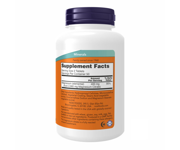 Magnesium Citrate 200mg - 100 tabs