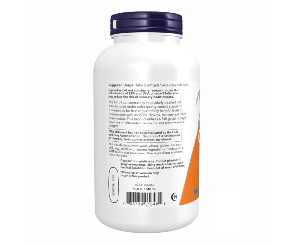 Omega-3 FO 1000mg 180/120 Fish Gelatin - 200 sgels