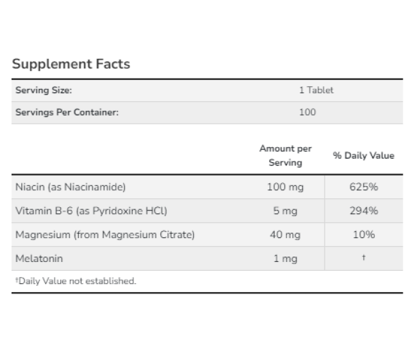 Melatonin 1 mg - 100 tabs