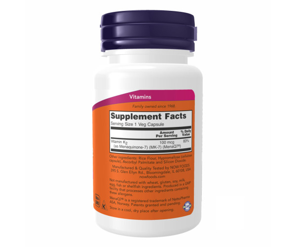 Vitamin K-2 (MK7) 100 mcg - 60 vcaps