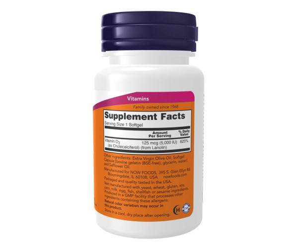 VIT D-3 5000 IU - 240 sgels