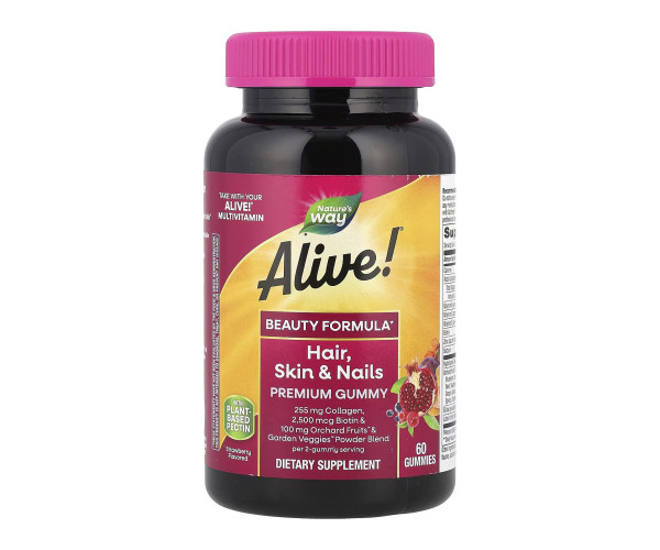 Hair, Skin and Nails with Collagen - 60 gummies Strawberry