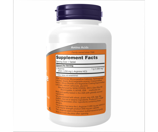 L-Arginine 1000mg - 120 tabs