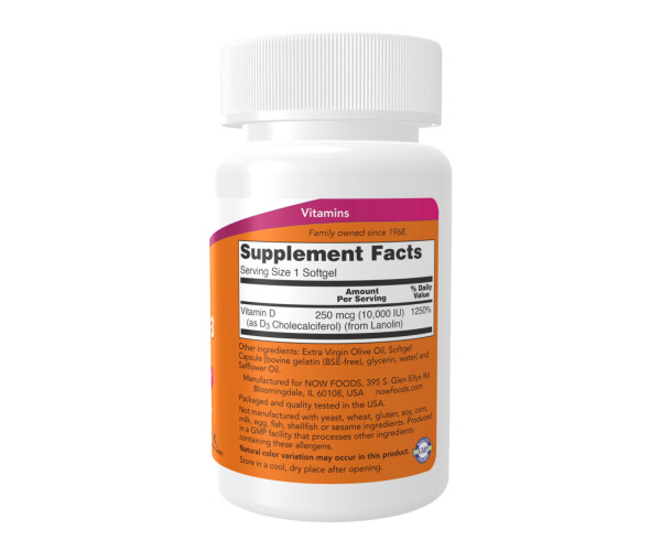 VIT D-3 10,000 IU - 240 sgels