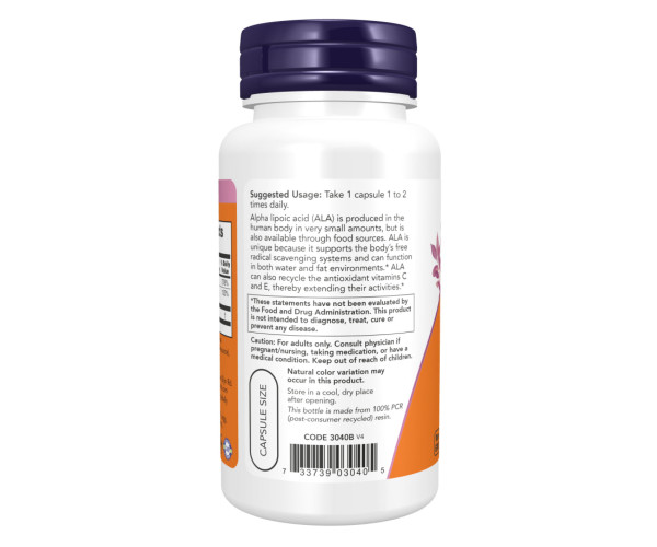 Alpha Lipoic Acid 100mg - 120 vcaps