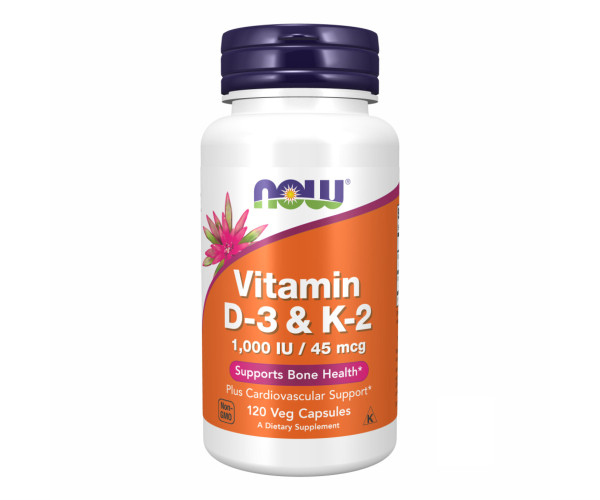 VIT D-3 & K2 1000 IU - 120 vcaps