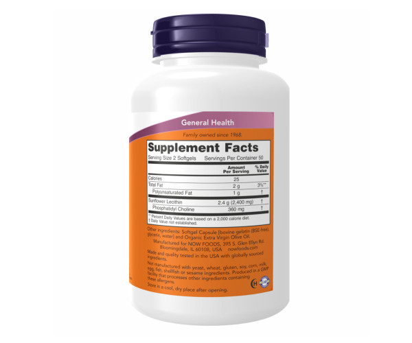 Sunflower Lecithin 1200mg - 200 sgels